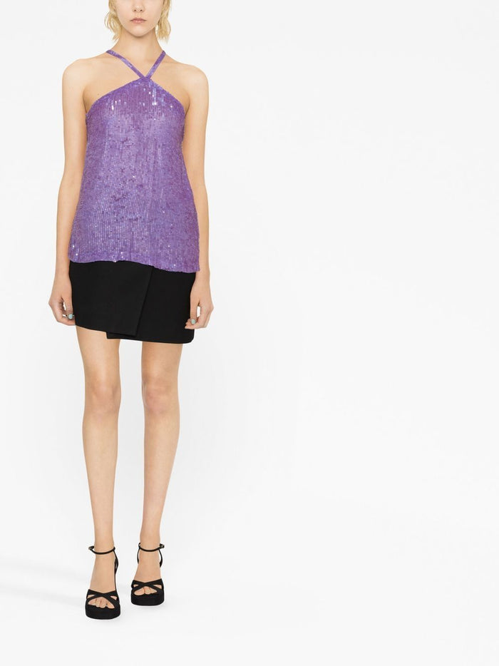 Parosh Top Purple Pvc