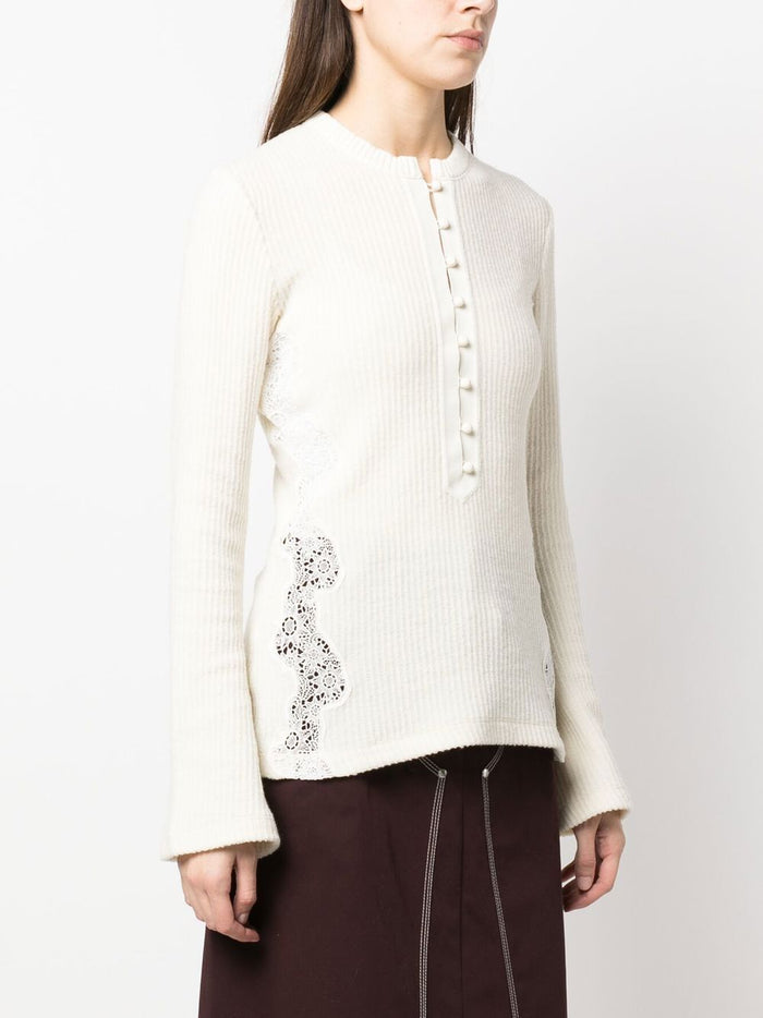 Chloè Sweaters White Virgin Wool