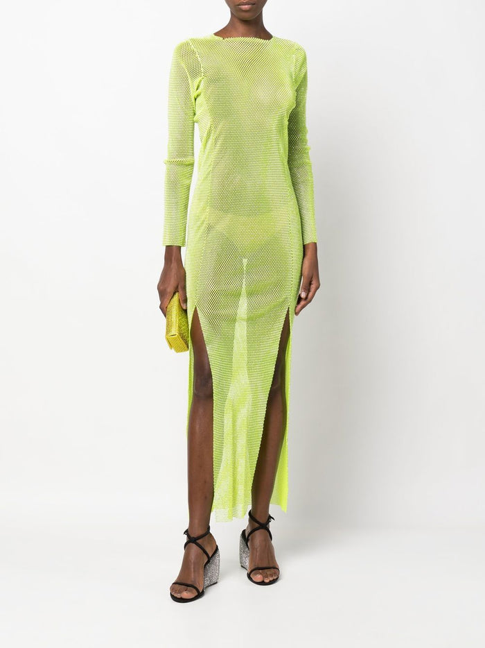 SANTA BRAND Dresses Green Rhinestone