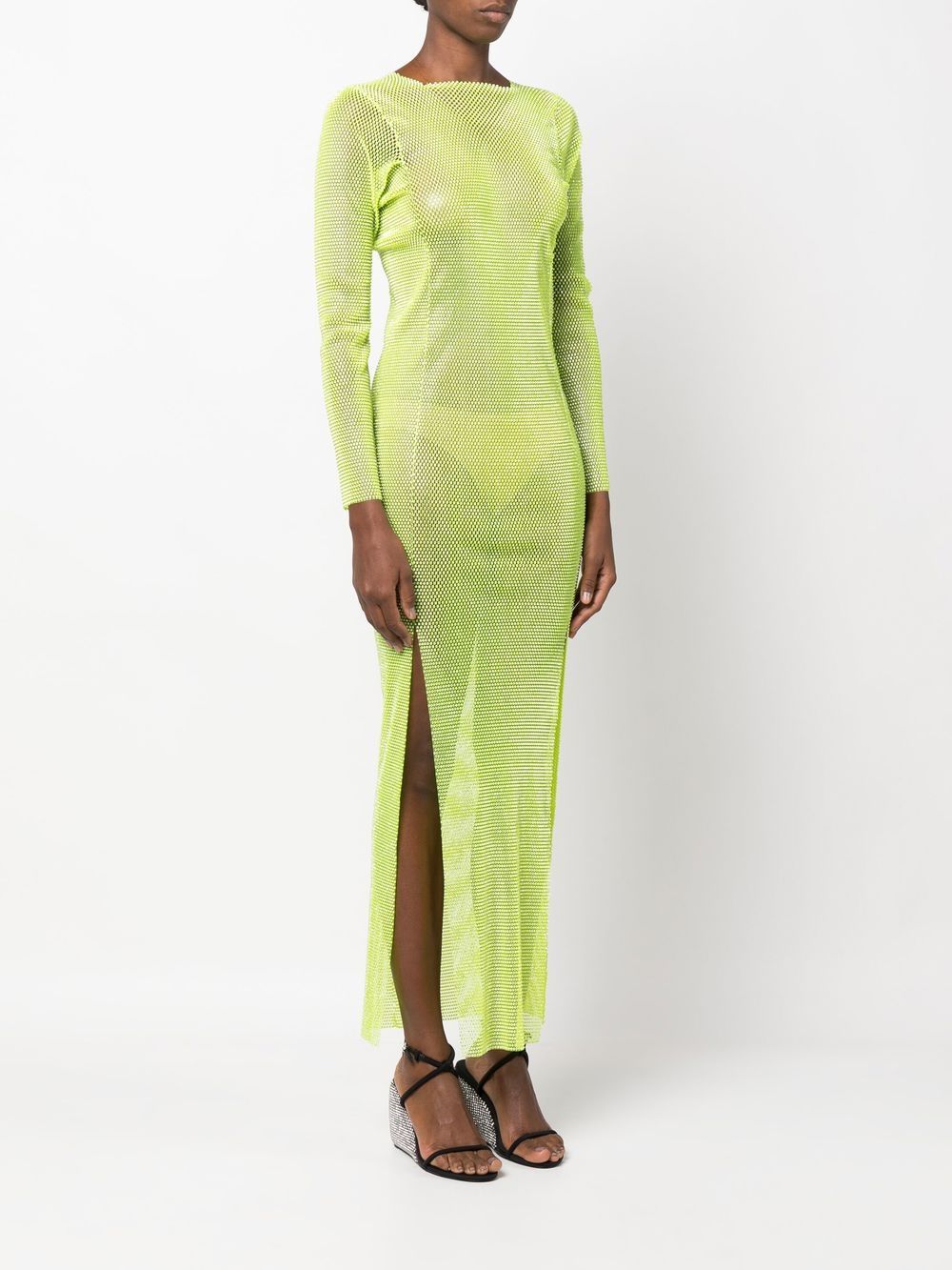 SANTA BRAND Dresses Green Rhinestone