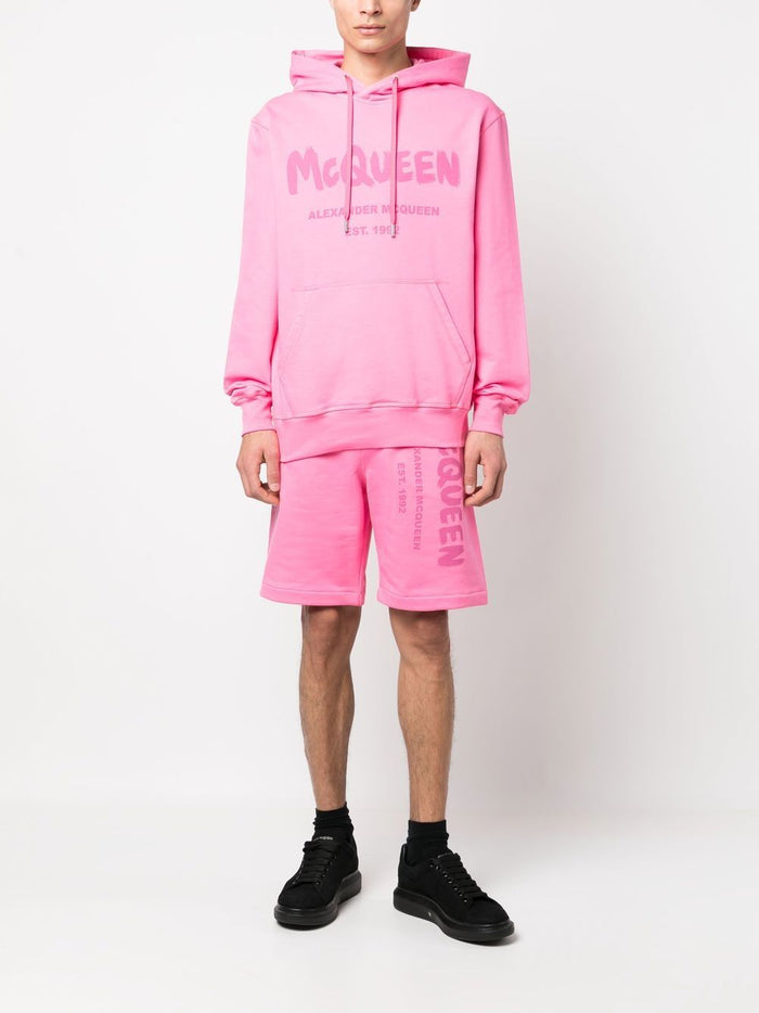 Alexander McQueen Shorts Pink Outer: Cotton Lining