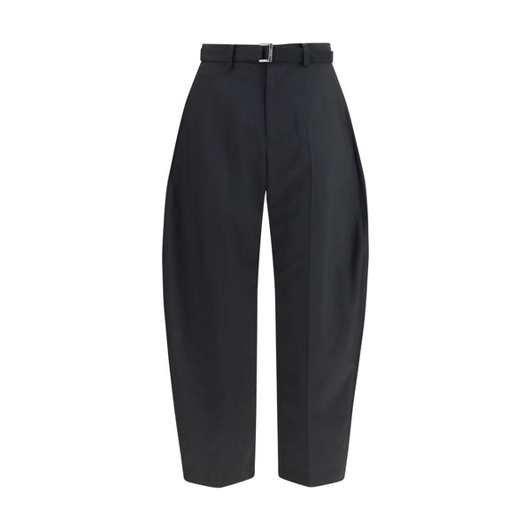 Sacai 70% Polyester 30% Cupro trousers in black