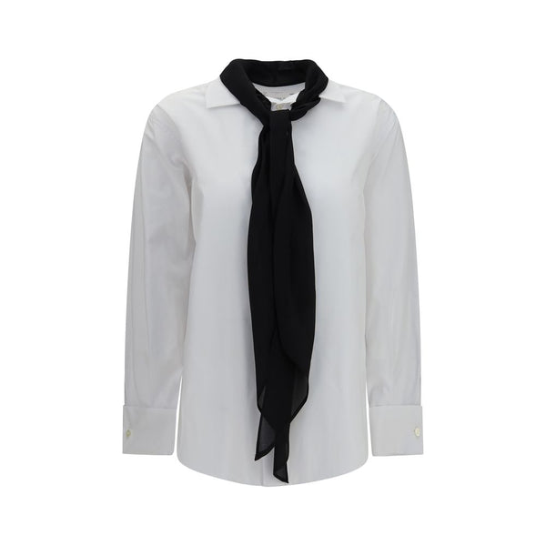 Sacai 65% Polyester 35% Cotton shirt in white