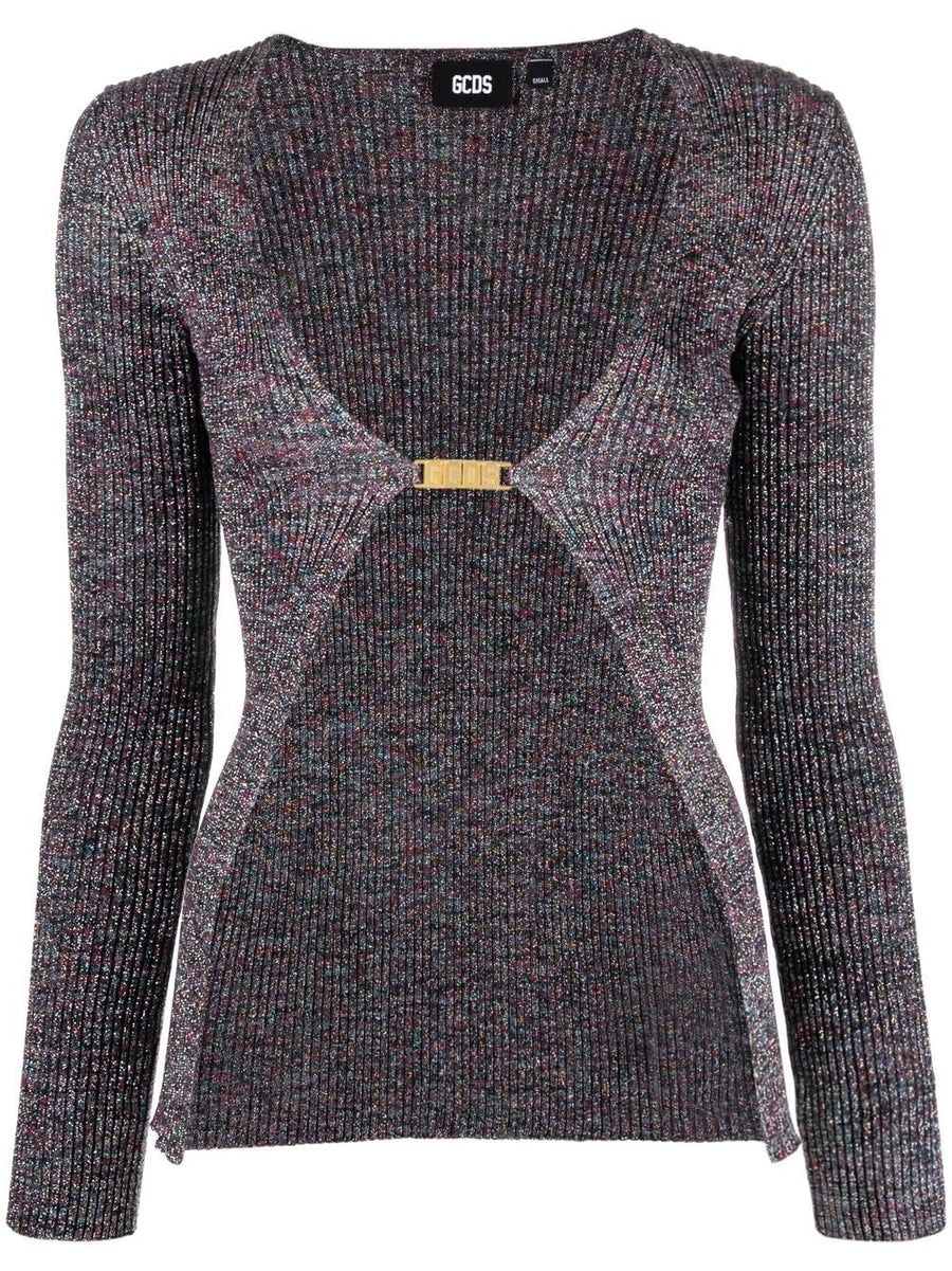Gcds Logo lurex cardigan