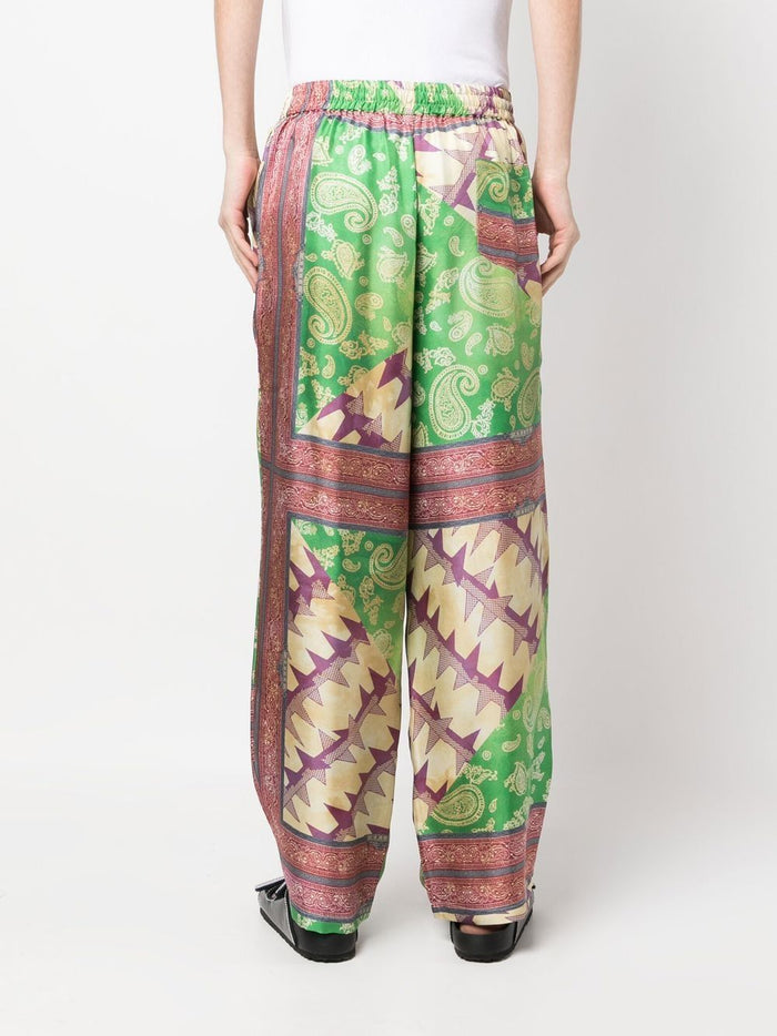 Aries Trousers MultiColour Silk