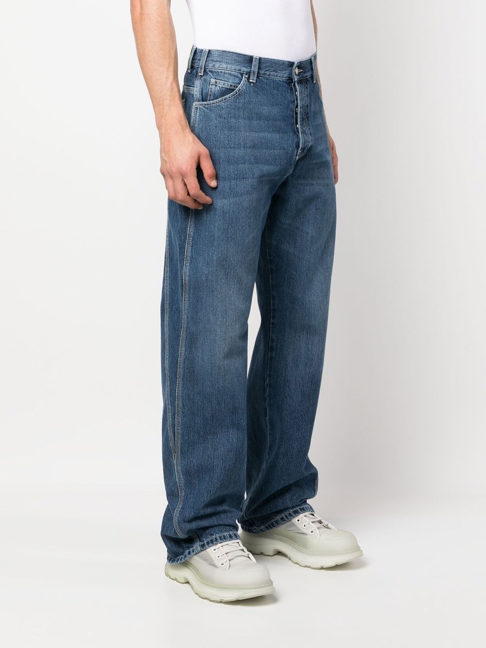 Alexander McQueen Jeans Blue Lining: Polyester