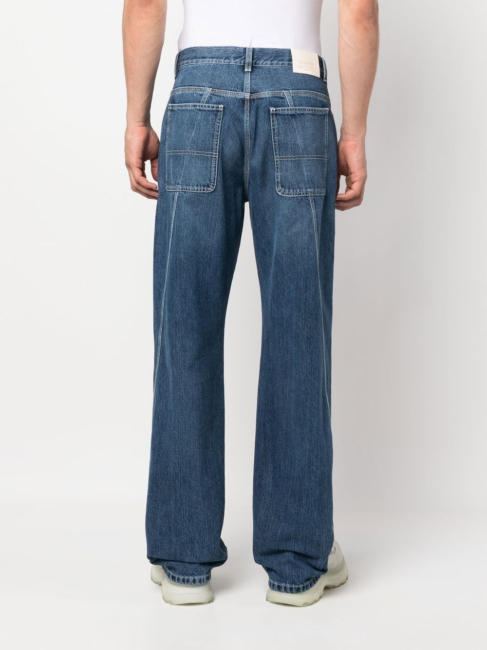 Alexander McQueen Jeans Blue Lining: Polyester