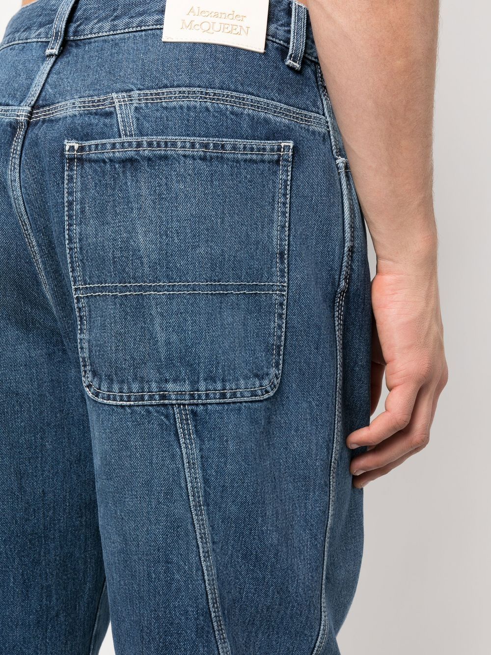 Alexander McQueen Jeans Blue Lining: Polyester