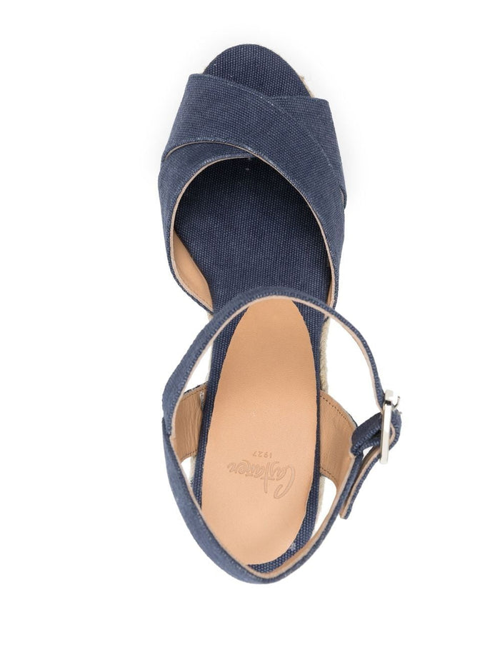 Castaner Sandals Blue Outer: Fabric
