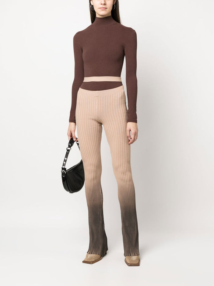 Andrea Adamo Trousers Brown Viscose
