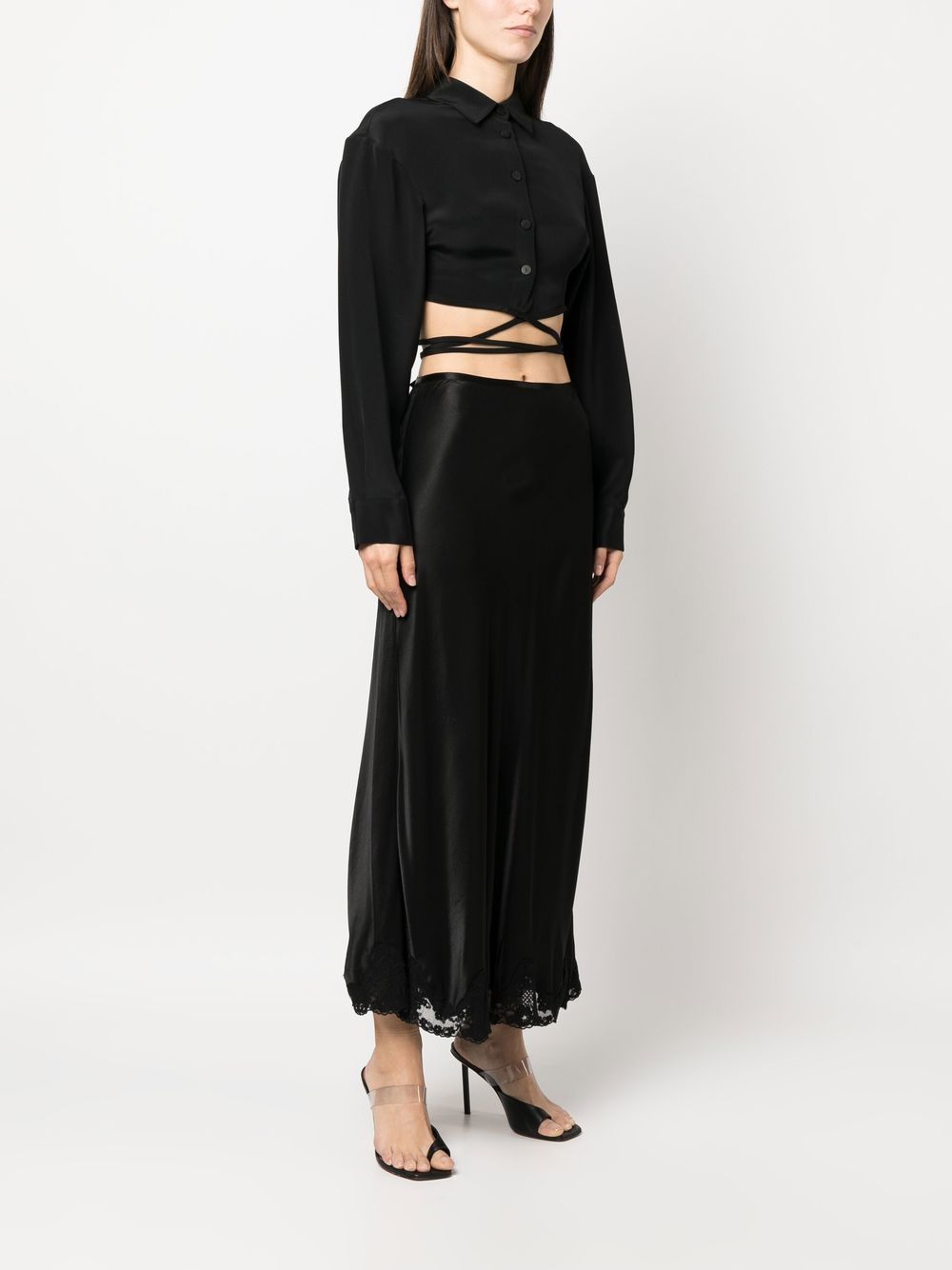 Christopher Esber Shirts Black Silk