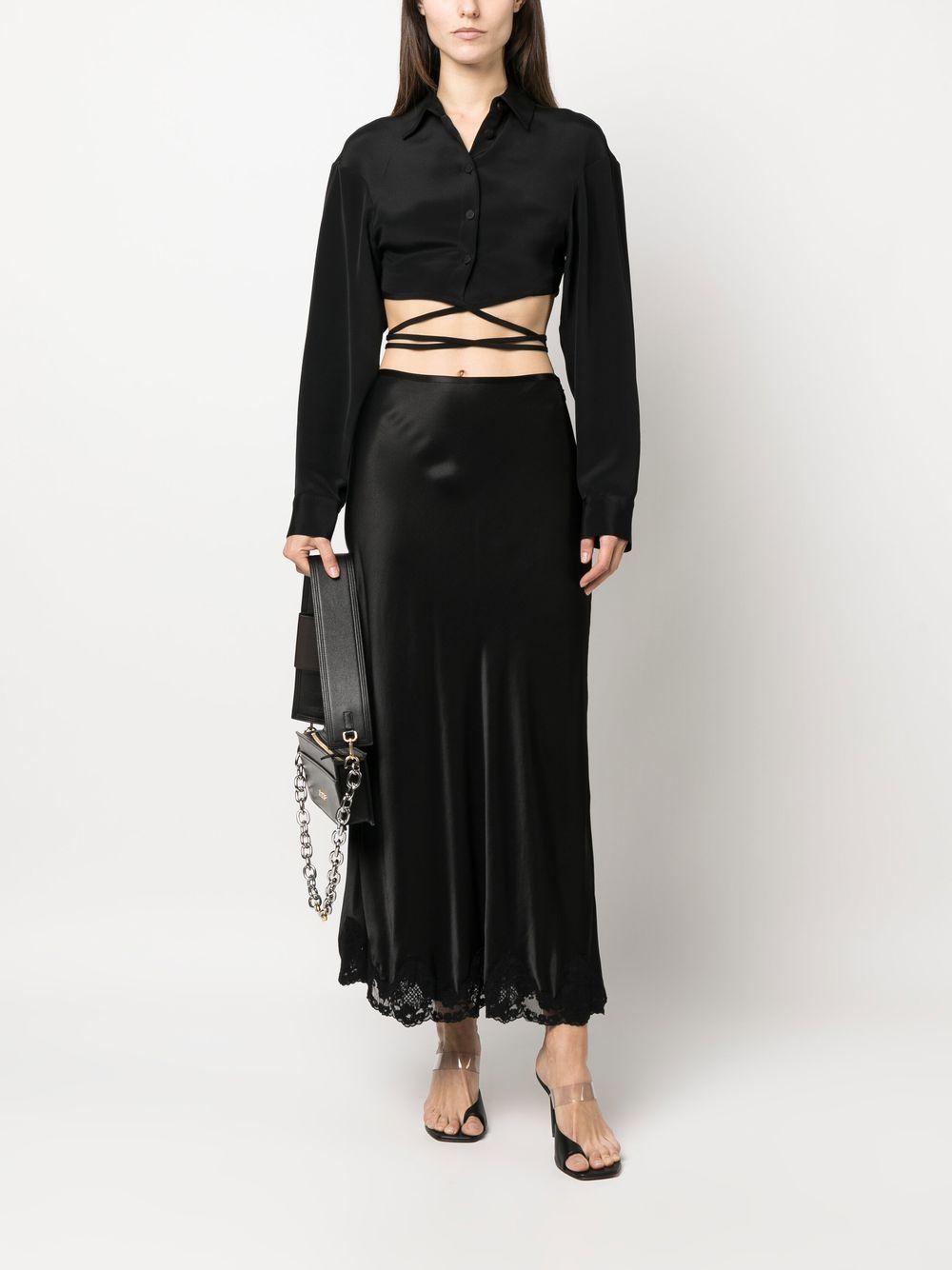 Christopher Esber Shirts Black Silk