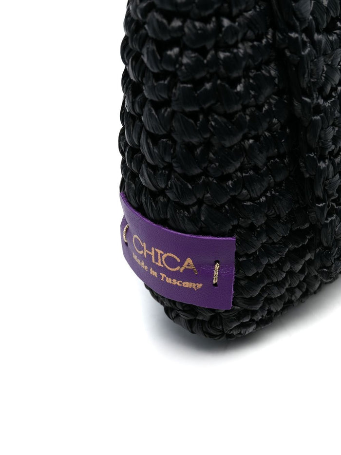 Chica Bags Black Raffia