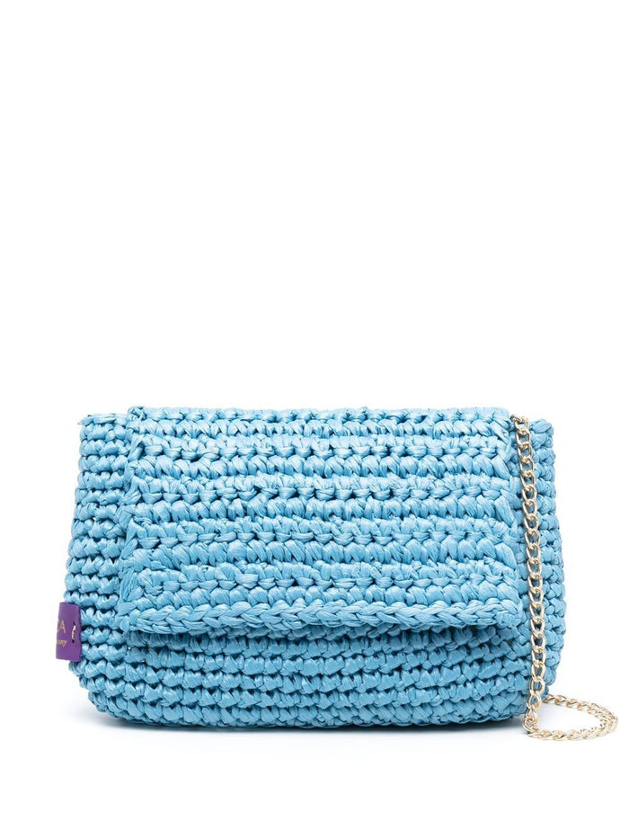 Chica Bags Blue Raffia