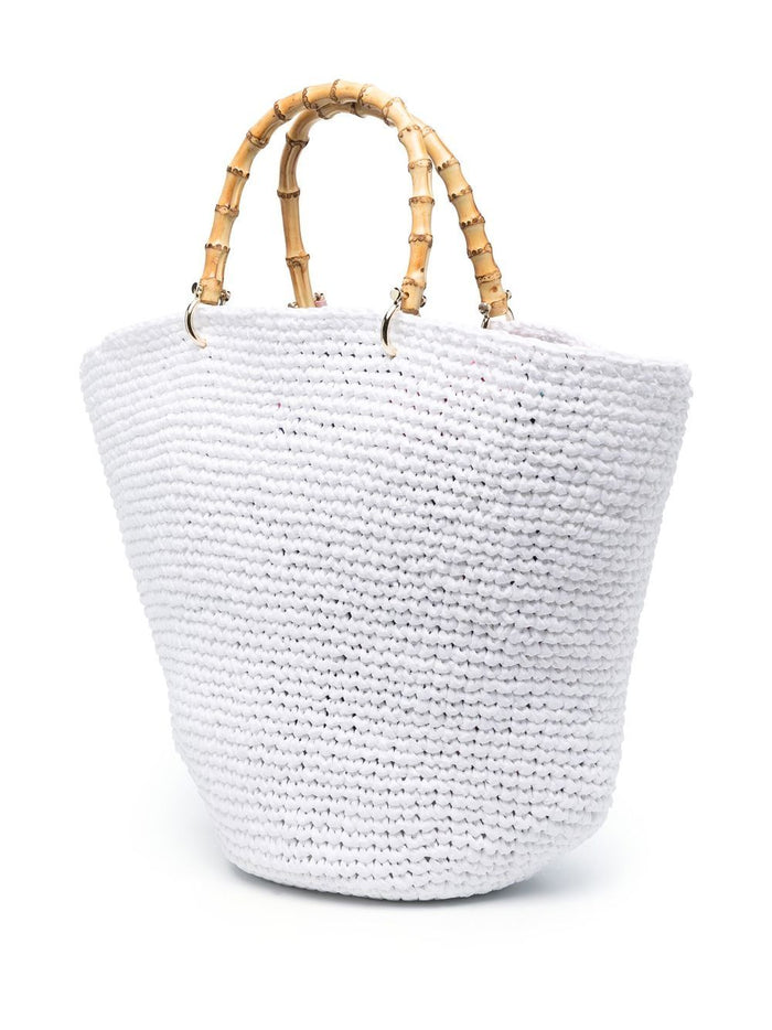 Chica Bags White Raffia