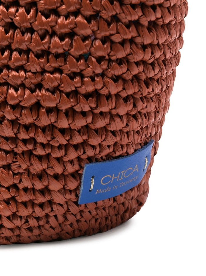 Chica Bags Brown Raffia
