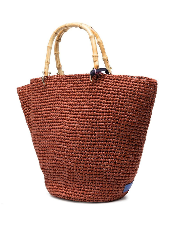 Chica Bags Brown Raffia