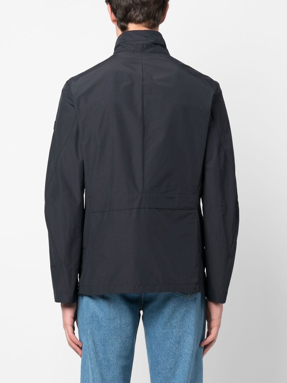Peuterey Coats Blue Cotton Polyamide