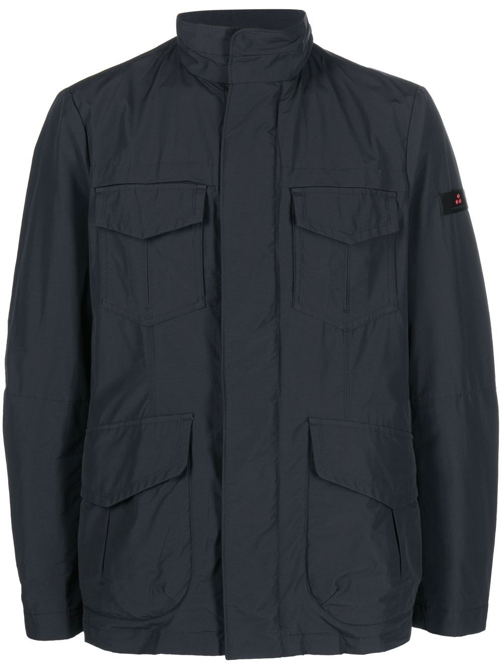 Peuterey Coats Blue Cotton Polyamide