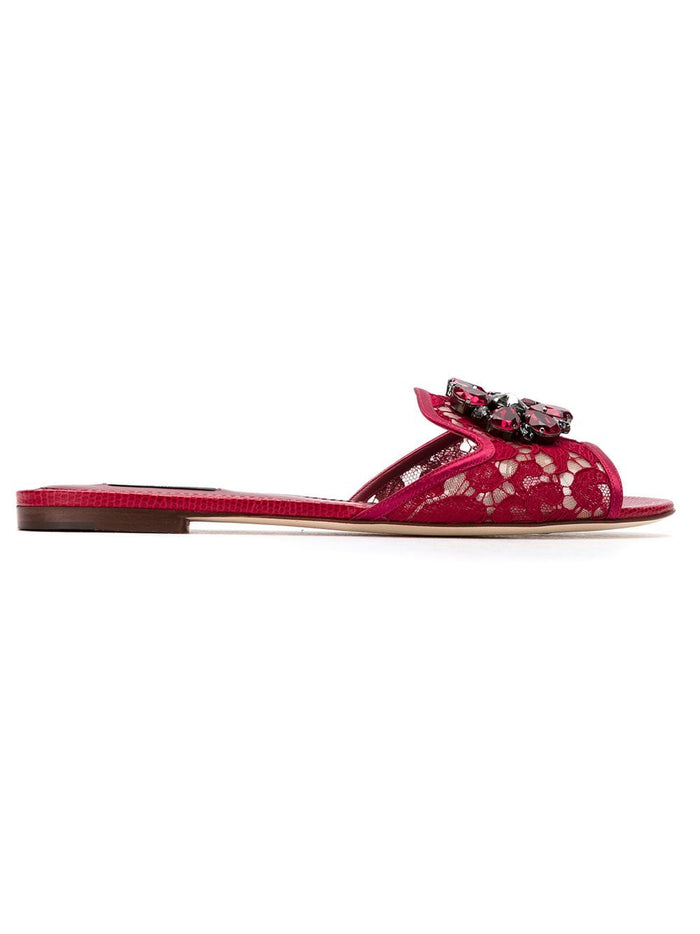 Dolce & Gabbana Sandals Red Outer: Cotton