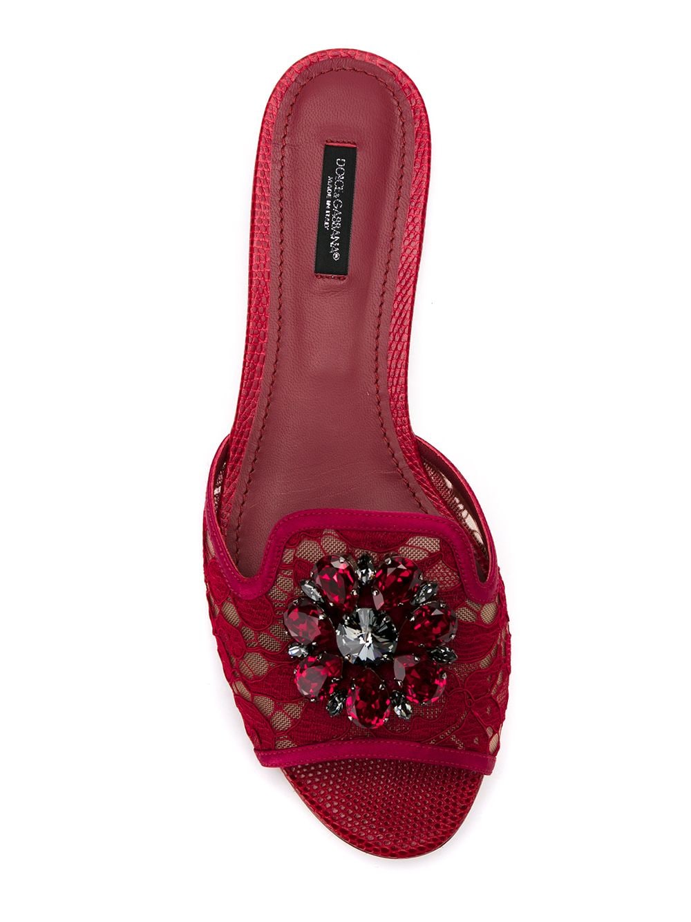 Dolce & Gabbana Sandals Red Outer: Cotton