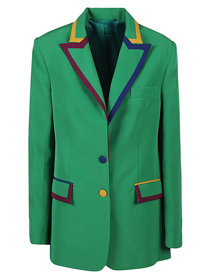 ALESSANDRO ENRIQUEZ Jackets Green Main Material: Polyester