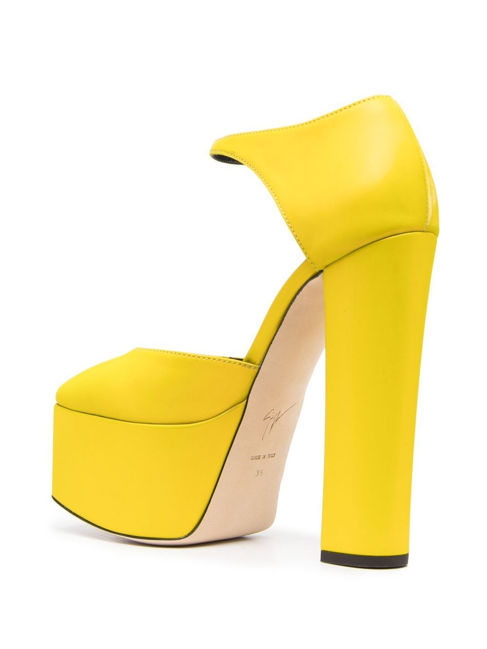Giuseppe Zanotti With Heel Yellow