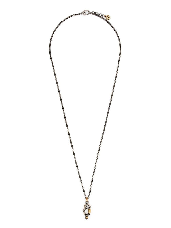 Alexander Mcqueen Bijoux Silver Palladium Plated Brass