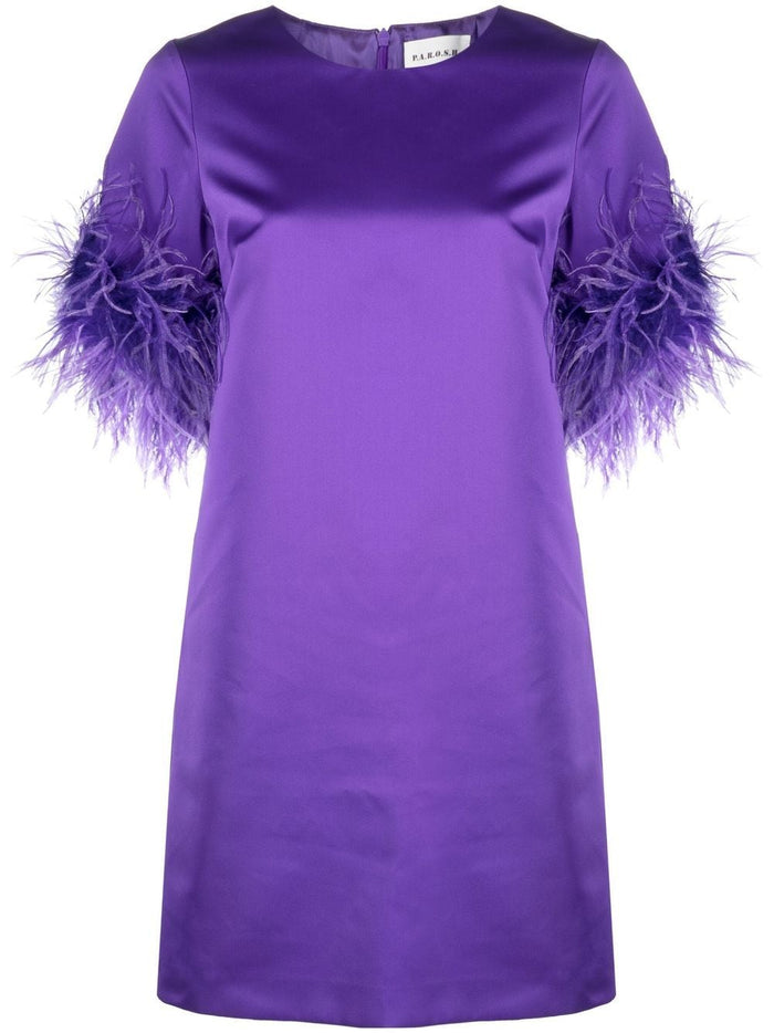 Parosh Dresses Purple Outer: Polyester