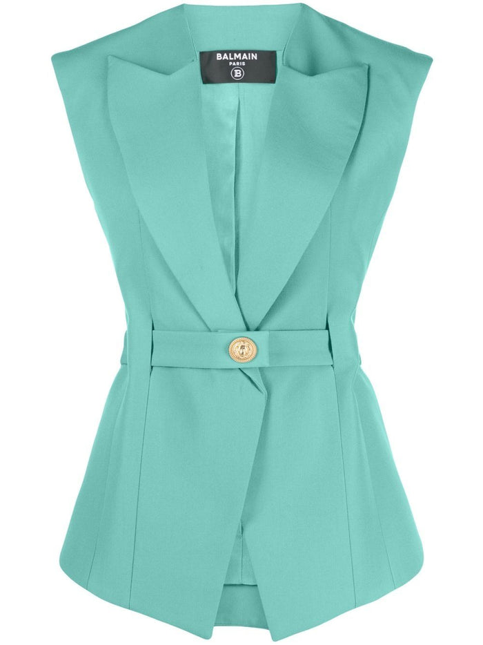 Balmain Jackets Green Lining: Viscose