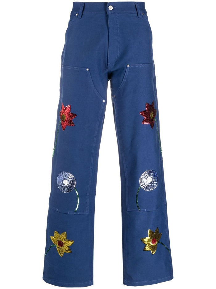 SKY HIGH FARM WORKWEAR Jeans Blue Cotton