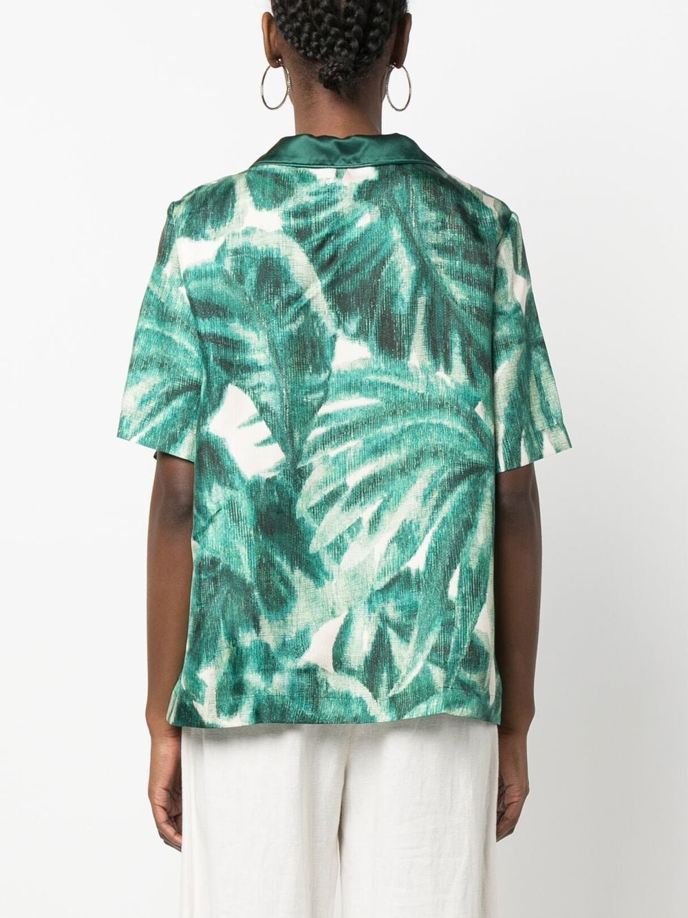 F.R.S . Shirts Green Silk