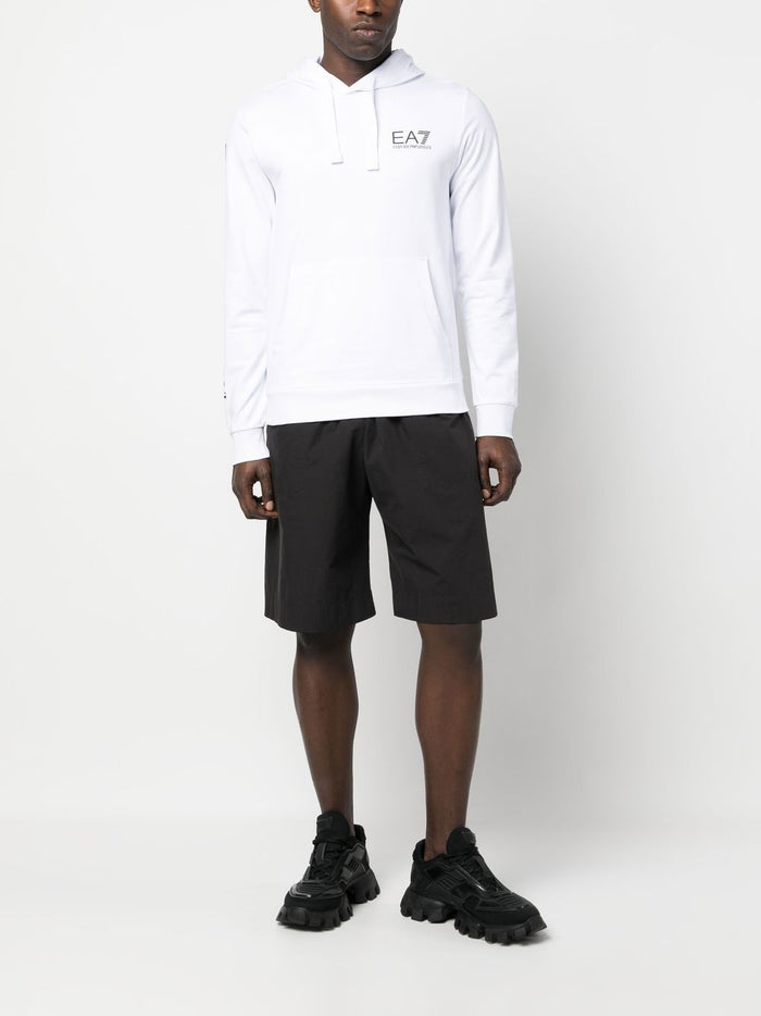 Ea7 Sweaters Bianco Cotton