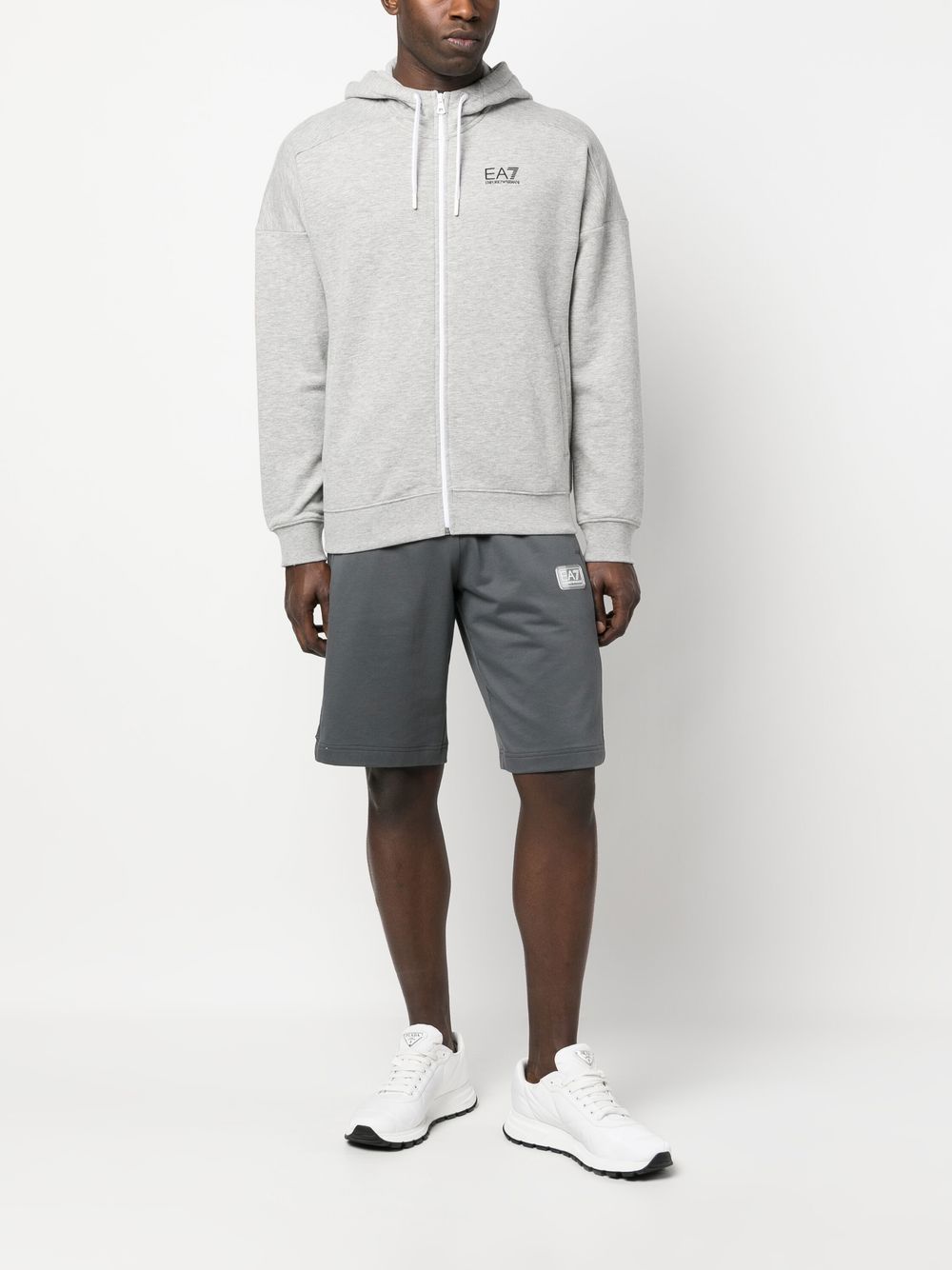 Ea7 Sweaters Grigio Outer: Cotton