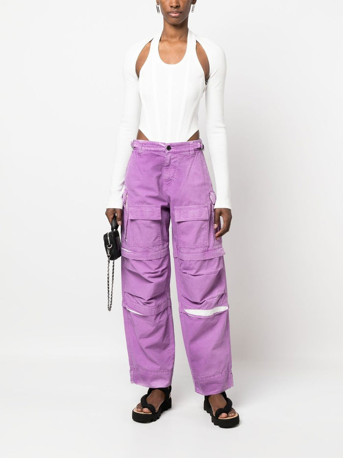 DARKPARK Trousers Purple Cotton