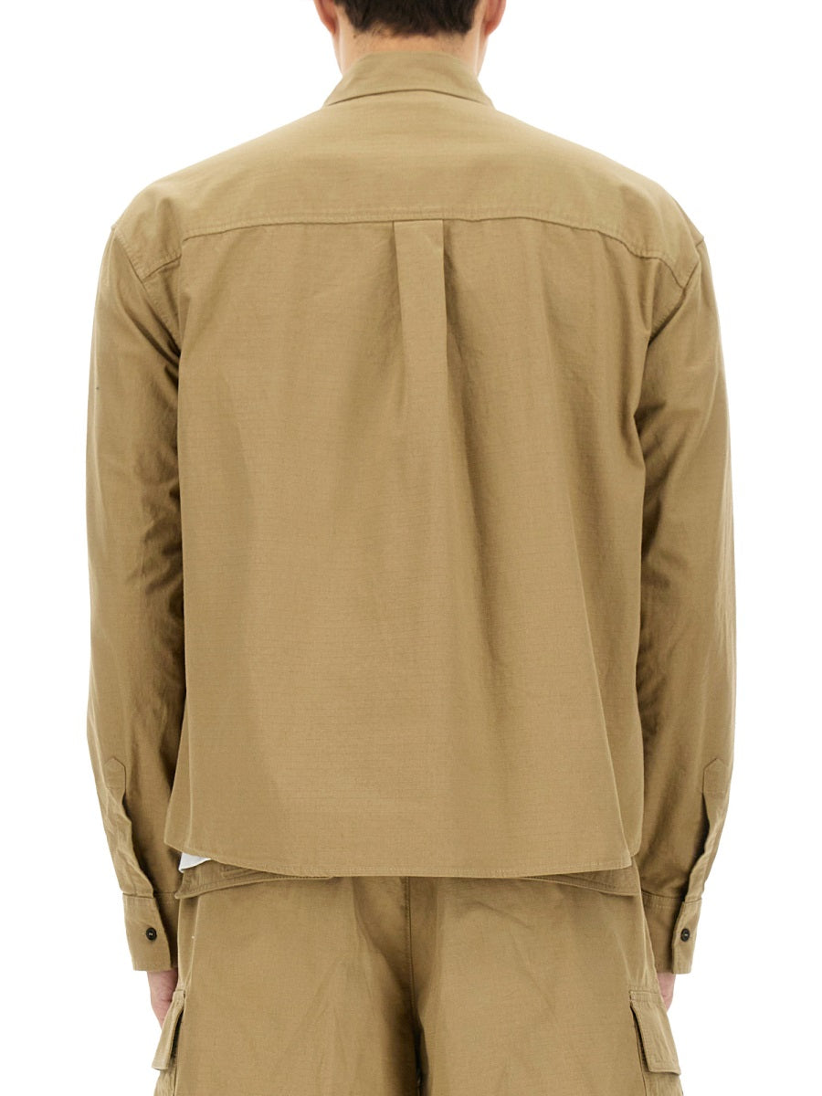 Icon Ripstop Shirt Brown Cotton