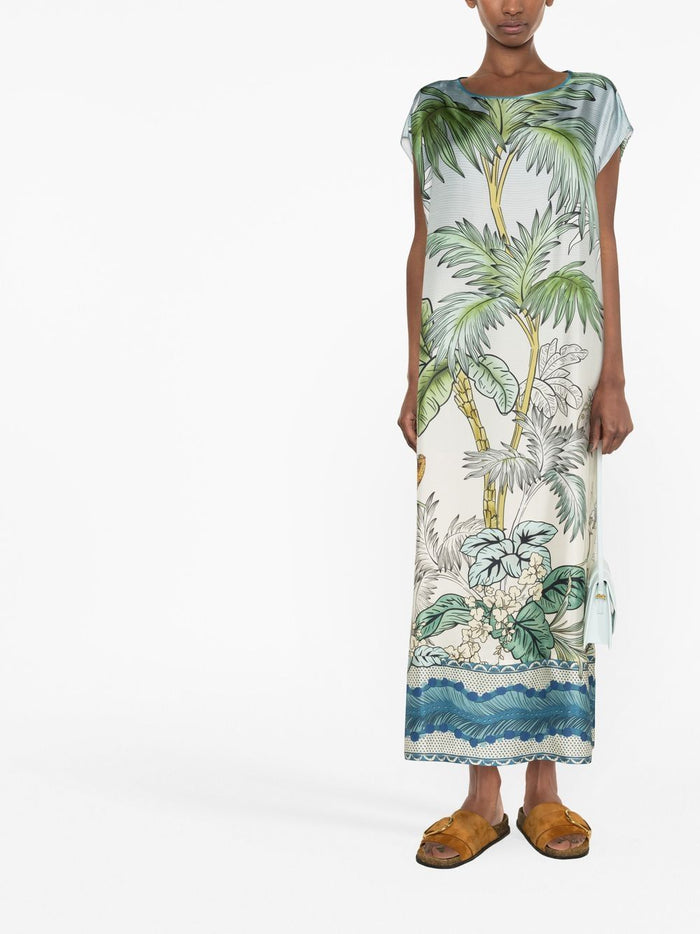 F.R.S . Dresses Clear Blue Silk