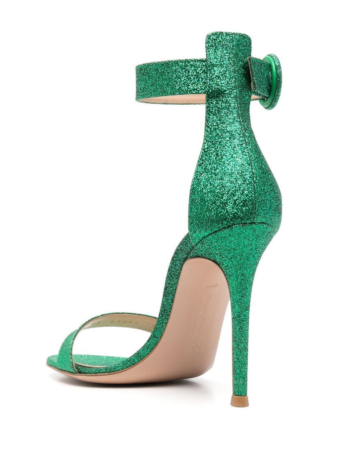 Gianvito Rossi Sandals Green Outer: Calf Leather