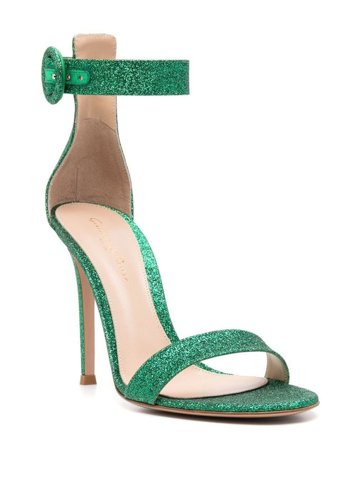Gianvito Rossi Sandals Green Outer: Calf Leather