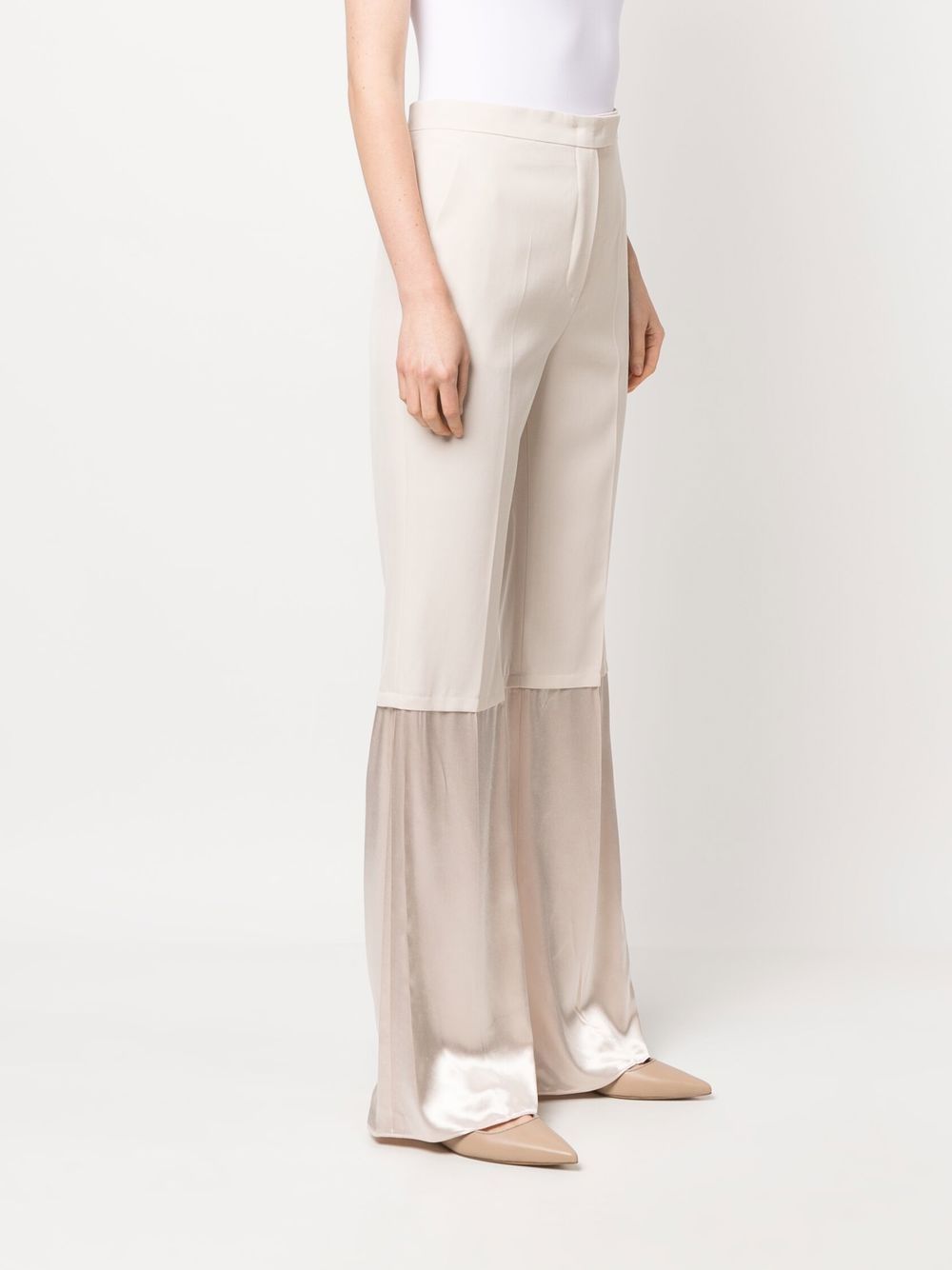 Fendi Trousers White Fleecewool