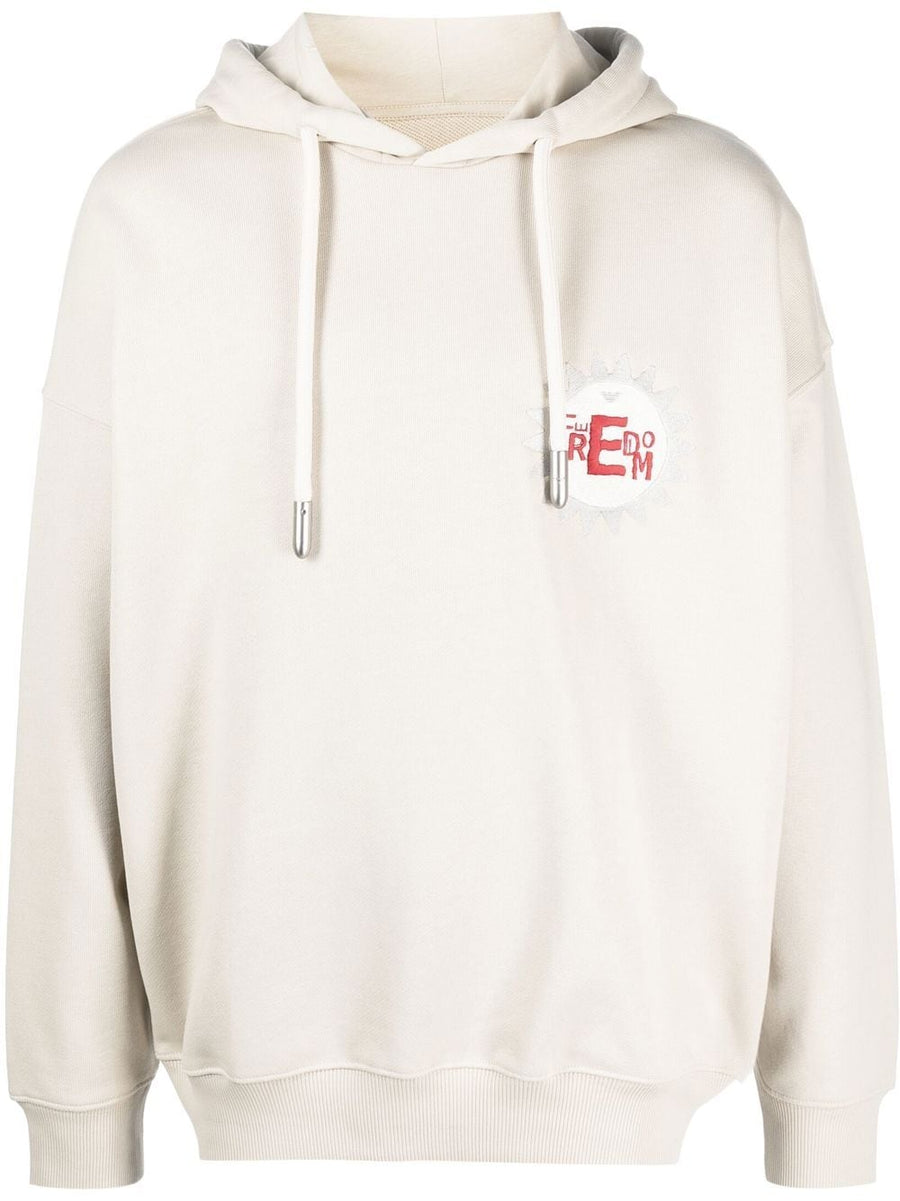 Emporio Armani cotton hoodie with logo