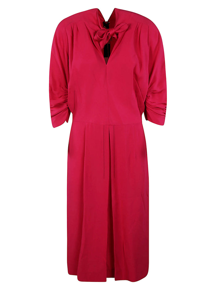 Marni Dresses Raspberry Viscosa Woven Acetato