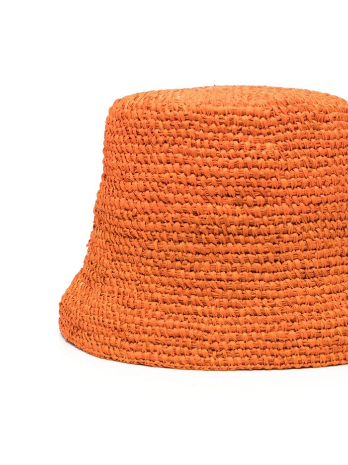 JACQUEMUS Hats Orange Raffia