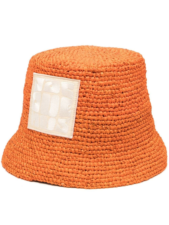 JACQUEMUS Hats Orange Raffia