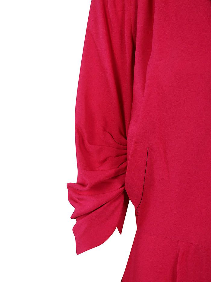 Marni Dresses Raspberry Viscosa Woven Acetato
