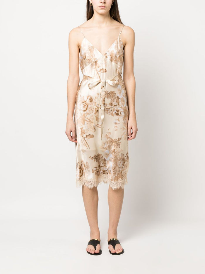 GOLD HAWK Dresses Beige Outer: Silk