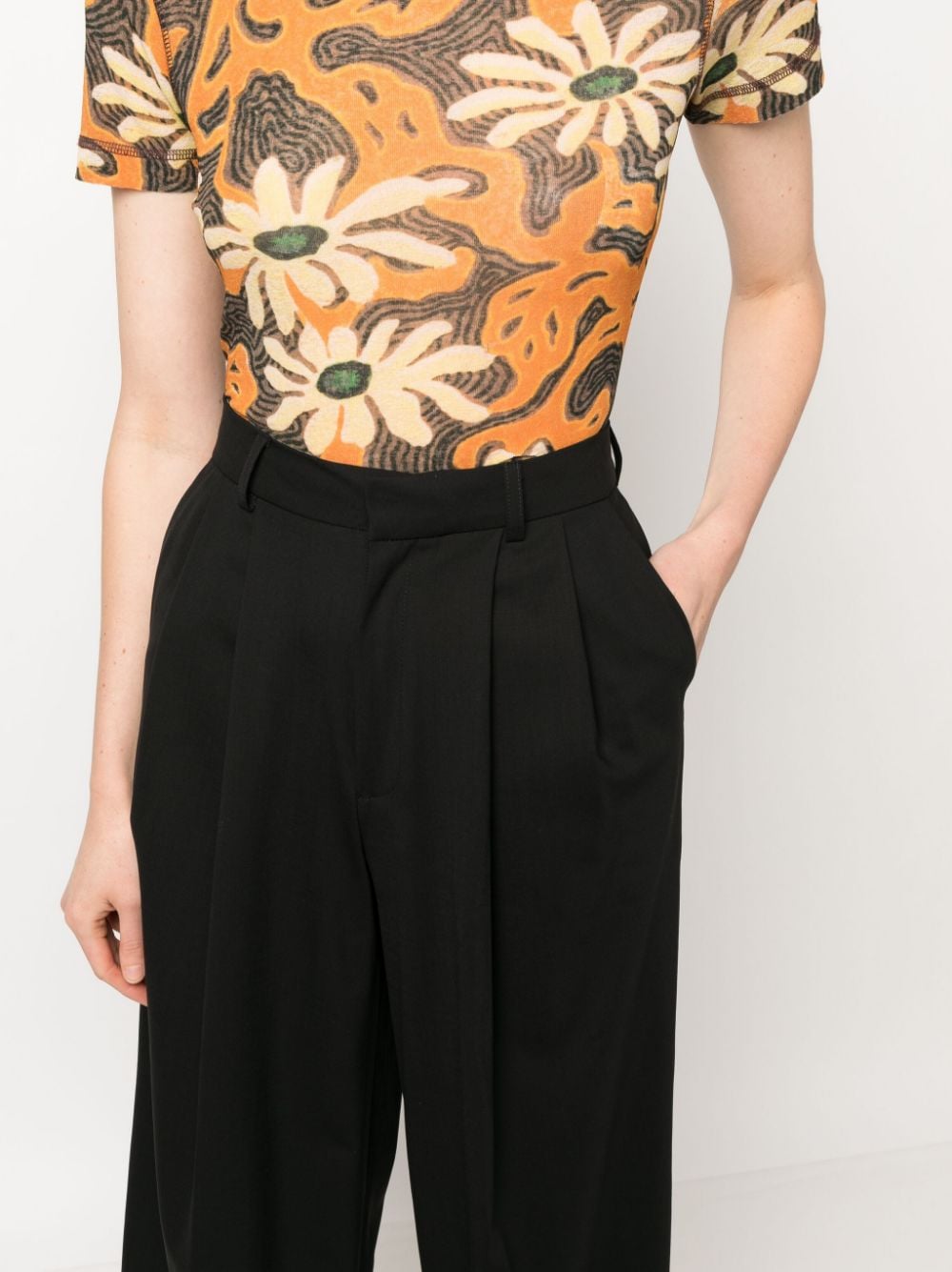 AZ FACTORY WITH LUTZ HUELLE Trousers Black Outer: Virgin Wool