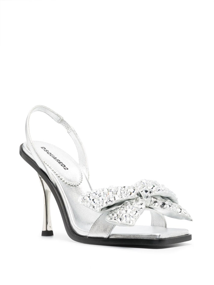 Dsquared2 Sandals Silver Outer: Calf Leather