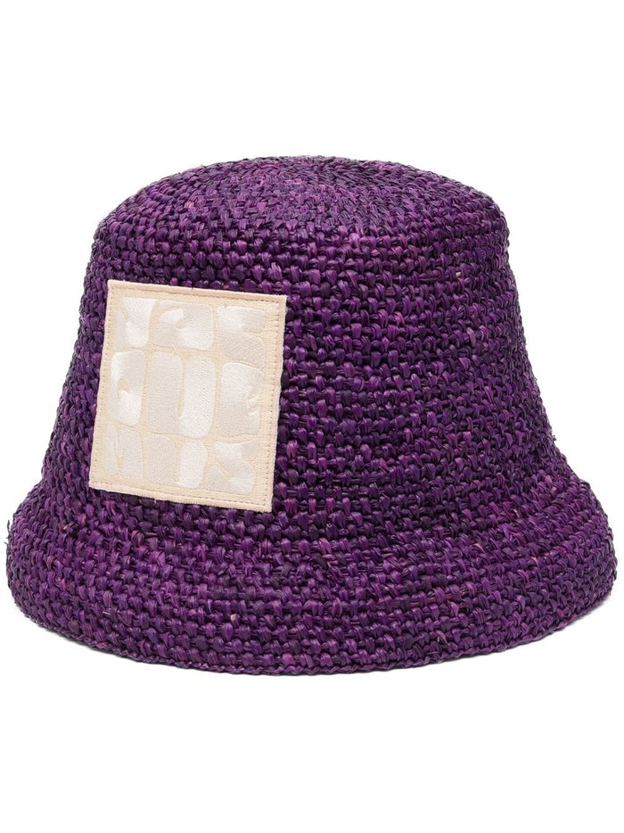 JACQUEMUS Hats Purple Raffia