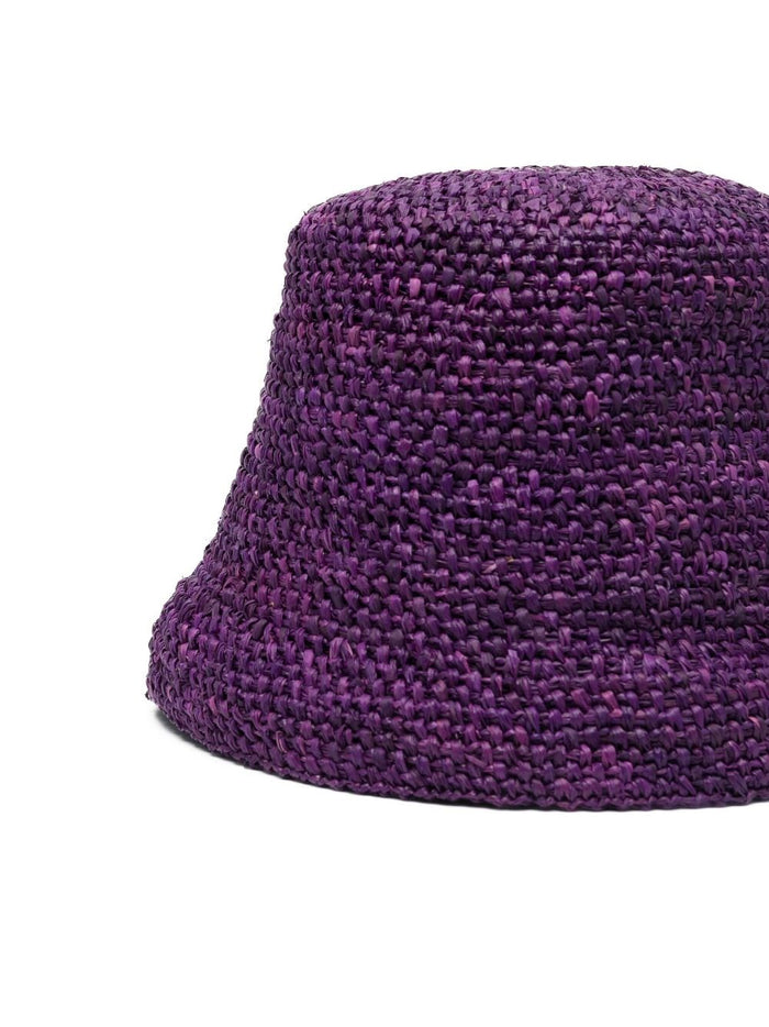 JACQUEMUS Hats Purple Raffia